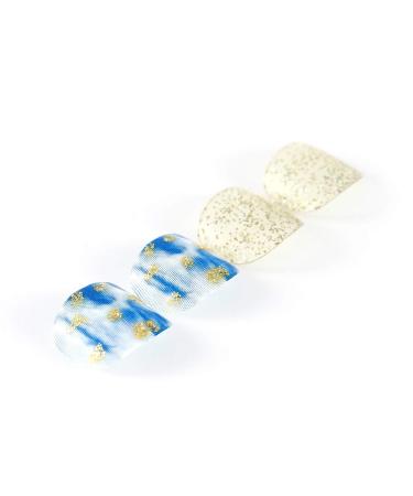 Brishow Artificial Foot Toenails - 24pcs Acrylic Stick-On Nails for Women & Girls | Easy Durable & Trendy - Buy Online on GoSupps.com