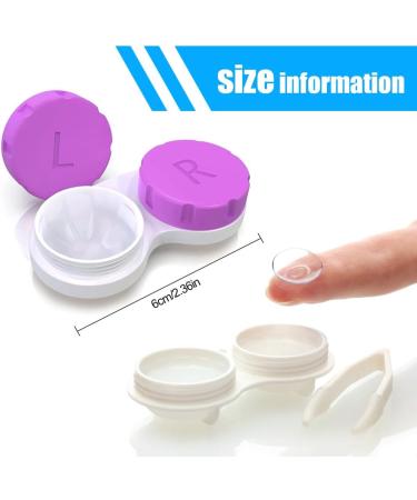ZKHSeou 8-Pack Contact Lens Container | Portable & Travel-Friendly Colored Lens Holders for Home & On-the-Go - Buy Online on GoSupps.com