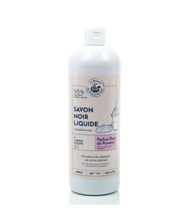 Maison du Savon de Marseille - Household Black Liquid Soap with Flowers of Provence scent - 1 Litre