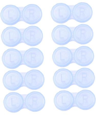 Solustre 10-Pack Contact Lens Case - Portable Plastic Storage & Travel Container - Contact Lens Holder & Care Box for Colored Lenses - Buy Online on GoSupps.com