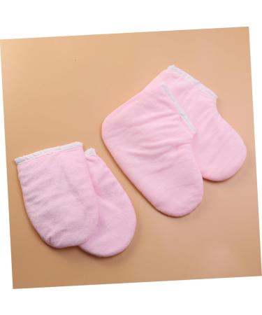 iplusmile 2paires Paraffine ponge pour Bain de Paraffine Isolants pour Soins Chaleur Spa Lavables Rose - Buy Online on GoSupps.com