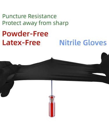 Kexle Nitrile Disposable Gloves Pack of 100 Latex Free Safety Working Gloves for Food Handle or Industrial Use Large (Pack of 100) - Buy Online on GoSupps.com