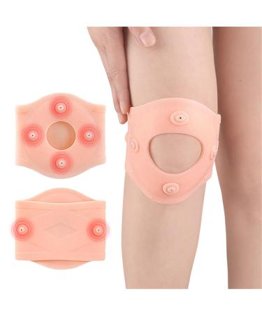 Knee Brace Silicone Knee Compression Sleeve Support Brace Waterproof Magnetic Knee Care Pad Patella Tendon Support Brace for Meniscus Tear Arthritis Tendonitis MCL ACL Pain Relief Recovery Sport