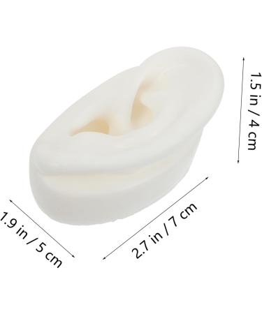 3 Pairs Artificial Ear Models for Studs | Silicone Fake Ears for Display & Ear Mold - Buy Online on GoSupps.com
