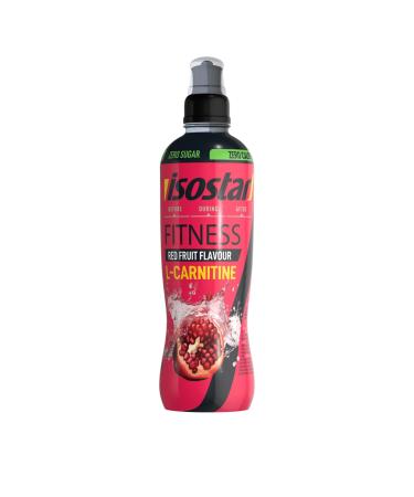 Isostar L Carnitine - Red Fruit Flavor - Hydrating Drink for Sports - Calorie Free - Sugar Free - 500 ml
