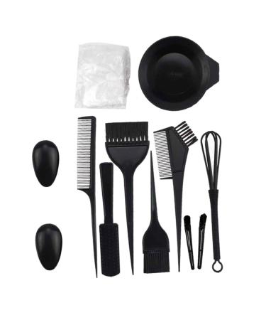 Angoily 1 Set Hair Color Kit Salon Dyeing Supplies Hair Color Mixing Kit Baby Headbands Newborn Hair Color Ear Protectors Hair Coloring Supply Hair Dye 12 Piece Set Plastic