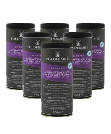 Poldermill Gourmet Luxury 32% Dark Chocolate Powder 6 x 300g