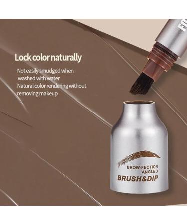 Buy Angled Brush & Dip Liquid Eyebrow Gel | Waterproof Smudge-Proof Brow Makeup | Long-Lasting Natural Looking Brows | International Shipping Available - Buy Online on GoSupps.com