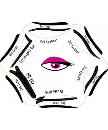 Eyeliner Disc - 6-in-1 Precise Stencil for Cat-Eye & Smokey Eyes | Shop Internationally - Buy Online on GoSupps.com
