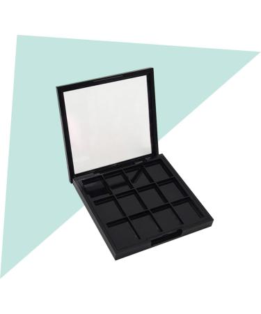 WOONEKY 4 Pcs 12 Empty Eyeshadow Dish Makeup Pallets for Women Travel Eyeshadow Highlight Empty Makeup Black - Buy Online on GoSupps.com
