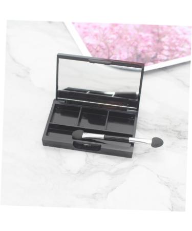 DOITOOL 4pcs Box Eyeshadow Eye Shadow Cosmetic Foundation Makeup with Mirror Magnetic Makeup Palette Make up 4.5X7.2CM Black 2 - Buy Online on GoSupps.com