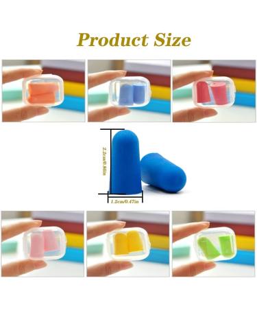 6 Pairs of Multi-Colored Foam Earplugs | Noise-Reducing Sleep & Soundproof Earplugs for Work Study & Loud Places - Buy Online on GoSupps.com