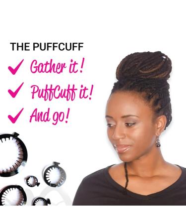 PuffCuff Teeny 0.75 Inch Hair Clamps for Natural, Fine, Coiled, Coarse & Frizzy Hair - Clear, 5 Pieces - Buy Online on GoSupps.com