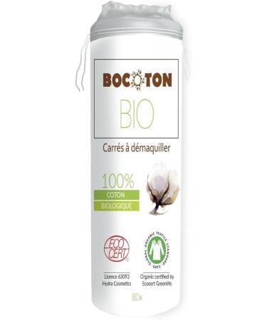 Bocoton Organic Cotton Pads - 80 Eco-Friendly Slices for Gentle Cleansing | International Shipping Available - Buy Online on GoSupps.com