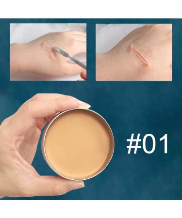 60g Scar Wax for Special Effects Makeup | Realistic Wounds & Scars | Professional SFX Body Paint - White Skin Tone (#01 - Buy Online on GoSupps.com