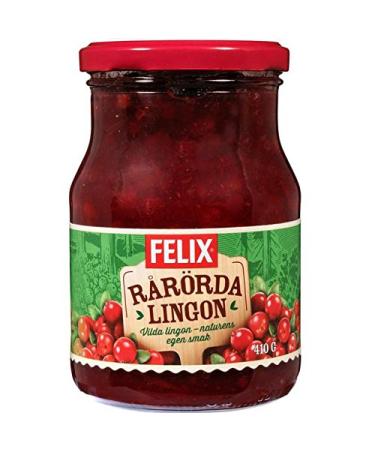 Felix | Rarorda Lingon | Lingonberry Jam Swedish Jam | Tytteb r - Puolukka | A Must with Swedish Meatballs | 1 x 410g Jar - Buy Online on GoSupps.com