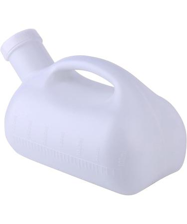 Men's Urinal with Screw Cap 3000Ml Household Potty Portable Urinals Male Urine Elderly Children Emergency Toilets Travel Mobile Collectors(Color:White) Happy - Buy Online on GoSupps.com