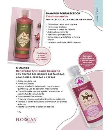 Restorative Antioxidant Collagen Shampoo Florigan - 1L | Nourish & Revitalize Hair - International Shipping Available - Buy Online on GoSupps.com