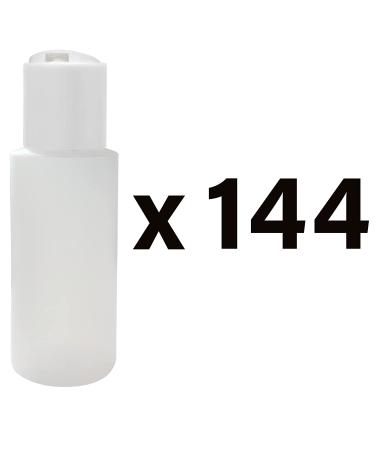 KOALA Clear Refillable Bottles - Leak Proof Push Down Cap - BPA Free - Ideal for Lotions, Shampoo, Conditioner - 2oz Travel Size Hand Sanitizer Refills - Pack of 144 - Buy Online on GoSupps.com