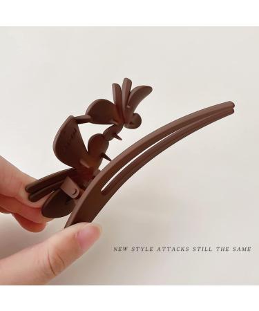 Ypkia Large Butterfly Hair Clips - 5 Pieces Matte Duckbill & Crocodile Hairpins for Women & Girls - Perfect Hair Accessories for All Styles - Buy Online on GoSupps.com