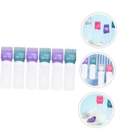 Mobestech 6 pi ces Bouteille Applicateur Peigne pour Racines Flacons L gers Plastique R utilisables pour Coloration et Soin Capillaire Domicile Faciles Nettoyer et Pratiques - Buy Online on GoSupps.com