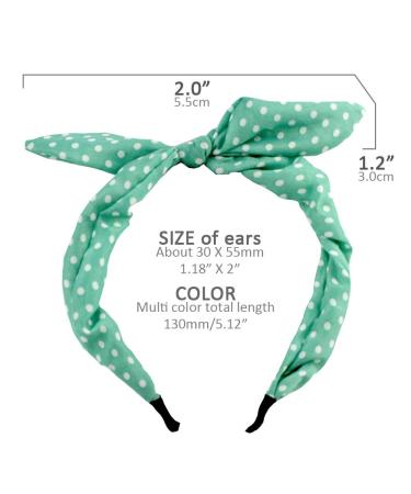 EYXFormula 6 Colorful Headbands: Fashion Floral Polka Dot Stripe Hair Bow Headbands for Women & Girls - Buy Online on GoSupps.com