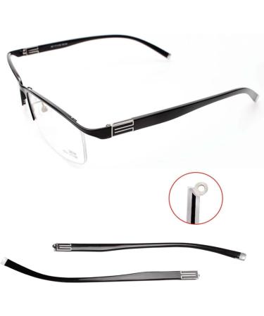 Ultra Light Black Glasses Frame - 1 Pair Replacement Temple Legs & Lenses - Buy Online on GoSupps.com