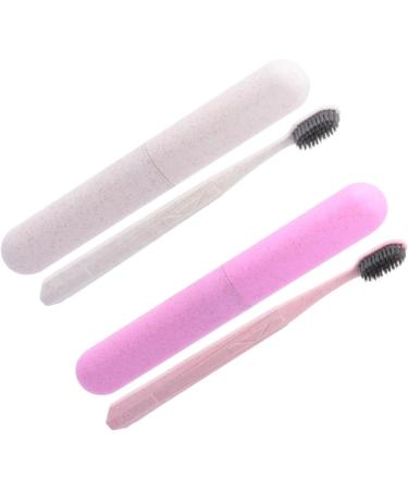 Frcolor 4-Piece Wooden Toothbrush Set | Soft Bristle Travel Toothbrushes for Adults & Kids | Eco-Friendly Oral Care - Buy Online on GoSupps.com