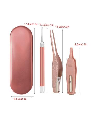 3pcs LED Ear Spoon & Tweezers Set for Ear Wax Removal - Lighted Earwax Digger and Tweezer Kit - Buy Online on GoSupps.com