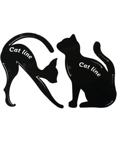 LALAFINA 2pcs Eyeshadow Stencil Cat Eye Stencil Eyeliner The Cat - Buy Online on GoSupps.com