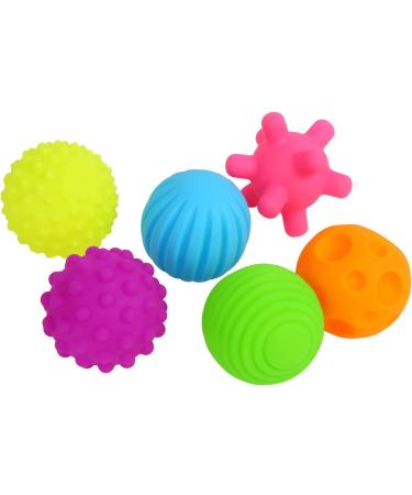 DERAYEE 6 Piece Sensory Toy Set - Colorful Squeeze Balls for Infants | Ideal Sensory Balls for Babies Ages 3-12 Months - International Shipping Available - Buy Online on GoSupps.com