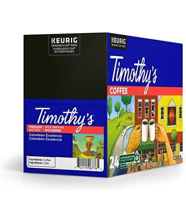TIMOTHY'S Colombian Excelencia K-Cup Pods for Keurig Brewers 96 Count - Buy Online on GoSupps.com