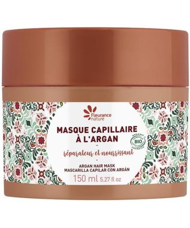 Fleurance Nature - Organic Argan Hair Mask - 150ml - Women's Hair Care certified Organic Cosmos Ecocert - Dry and damaged hair treatment - Nourishes and hydrates - 25123 - Buy Online on GoSupps.com
