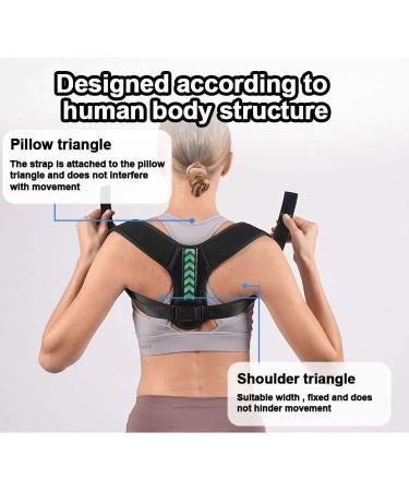 Posture Corrector for Men & Women | Adjustable Upper Back Brace for Neck Back & Shoulder Pain Relief - Buy Online on GoSupps.com