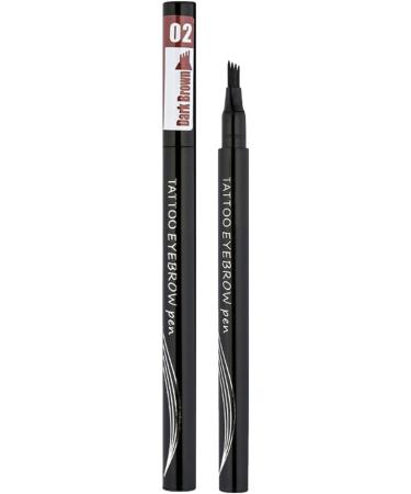 Eyebrow Pencil with Multi Forks | Long-Lasting and Waterproof Eye Brow Contouring Everyday Women Cosmetics for Eyes for Home Working Traveling Gathering Dating 2#maroon/dark brown - Buy Online on GoSupps.com