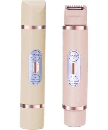 Trimmer For Women Pubic Hair Trimmer Body Groomer Electric Shavers For Pubic Arms Leg Underarm Hair Removal Light Yellow - Buy Online on GoSupps.com