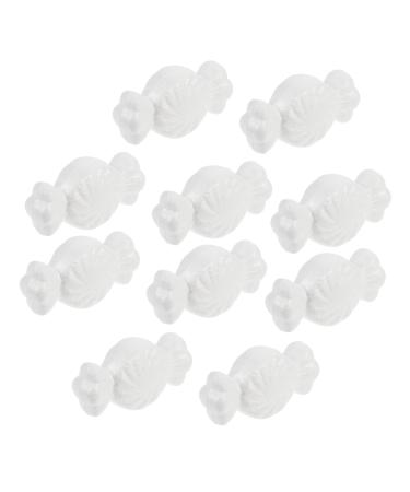 TEHAUX Foams Candy Mould 30 Pcs Halloween Candy Small White Balls DIY Candy Craft Decor Balls Xmas Candy Animal Candy Mold Candy Shape Mould Candy Mould Foam Model Christmas Child Whitex3pcs 7.6x3.7cmx3pcs