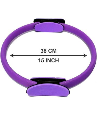 Buy Pilates Ring - Dual Handle Resistance Ring for Core & Thigh Training - Violet Exercise Circle for Fat Burning - Buy Online on GoSupps.com