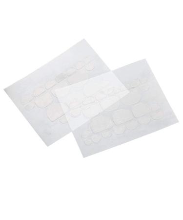Press On Nail Glue Double Sided Adhesive Transparent Toenail Sticker for Nail Tips(10Pcs)
