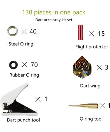 Scott Edward Dart Flight Accessory Set - Puncher Tool, Aluminum Sleeves, Protectors, Shafts, O Rings - Complete Dart Accessory Kit - Buy Online on GoSupps.com
