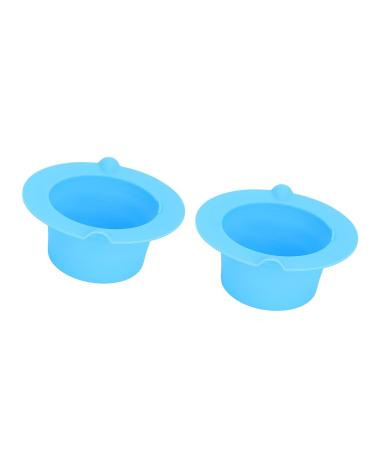 Buy Blue Wax Warmer Bowl - Silicone Replacement Pot 2 Pack | Portable & Safe for Home Use - Buy Online on GoSupps.com