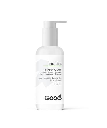 Superfood Facial Cleanser Kale Yeah! - Vegan Green Tea Antioxidant Wash - Gentle Daily Face Cleanser & Makeup Remover for All Skin Types - Buy Online on GoSupps.com