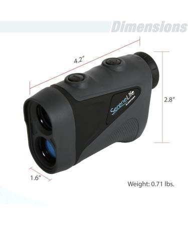SereneLife Advanced Golf Laser Rangefinder - Waterproof Digital Range Finder with Pinsensor Technology, 540 Yard Accuracy - Buy Online on GoSupps.com