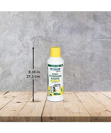 HEITMANN Pure Citric Acid - Eco-Friendly Liquid Descaler & Cleaner for Kitchen & Bathroom (Pack of 10 x 500ml) - Buy Online on GoSupps.com