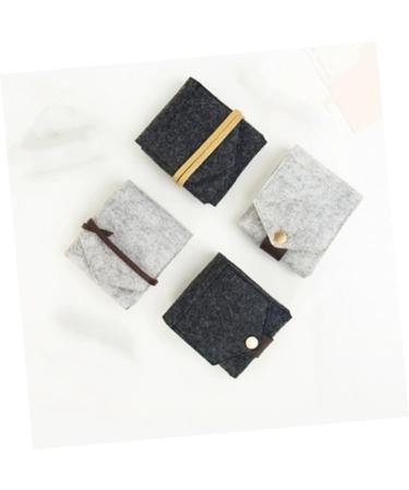 Shop Minkissy 2 Pcs Lipstick Bag & Mini Wallet | Lip Balm Holder & Organizer - Light Grey - Buy Online on GoSupps.com