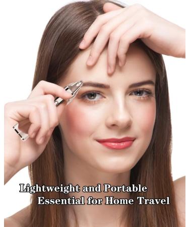 Timpou Facial Hair Remover for Women 2 in 1 Painless Facial Hair Removal Eyebrow Trimmer Rechargeable Electric Portable Face Shaver Eyebrow Lips Body for Women (Rose Gold) - Buy Online on GoSupps.com
