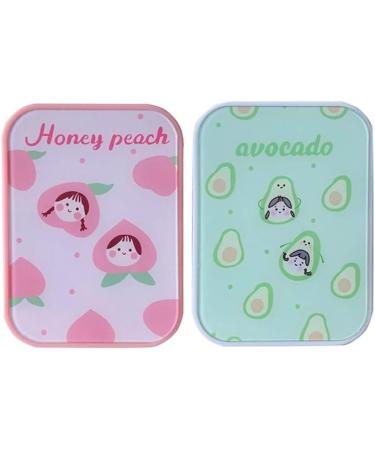 Portable Green Optometry Lens Container | Cute & Compact Contact Lens Box for Girls | Stylish Two-Part Storage Solution - Buy Online on GoSupps.com