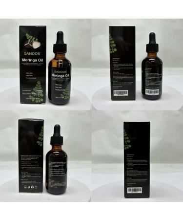 SANOOR Organic Moringa Oil 100% Pure (57.3g) | Organic Oil for Skin and Hair Organic Cold Pressed Moringa Oil for Face Scalp Nourishing and - Buy Online on GoSupps.com
