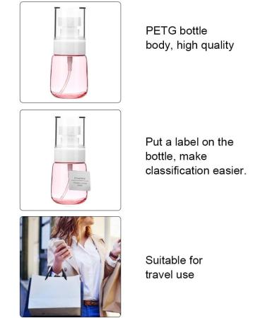 Verdant Touch Mist Spray Bottle U-Shaped Spray Bottle 30ml Thick Bottom Ultra-Fine Mist Cosmetic Bottle Portable for Skin CareTransparent Pink - Buy Online on GoSupps.com