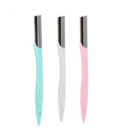Buy Sonew 3Pcs Portable Eyebrow Trimmer Kit - Stainless Steel Hair Remover for Women | Foldable Brow Shaper & Facial Hair Shaver - International Shipping Available - Buy Online on GoSupps.com